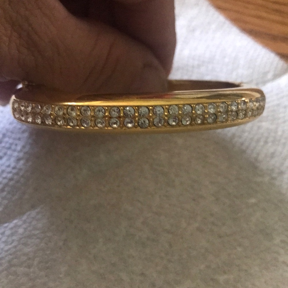 Like New Nolan Miller gold tone with crystal accents bracelet